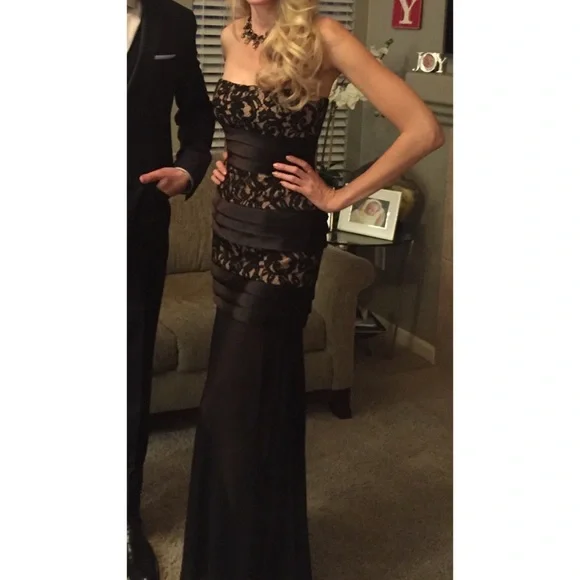 BCBGMaxAzria | Dresses | Black Lace Dress | Poshmark